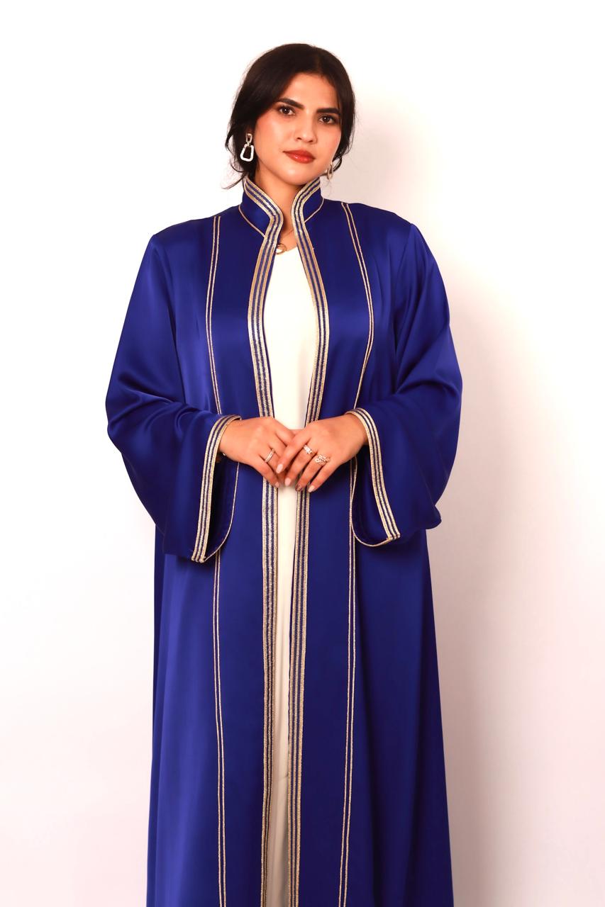 Kimono Drap de Soie Bleu Royal