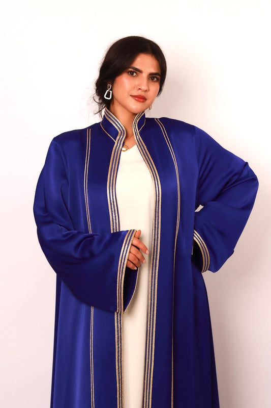 Kimono Drap de Soie Bleu Royal