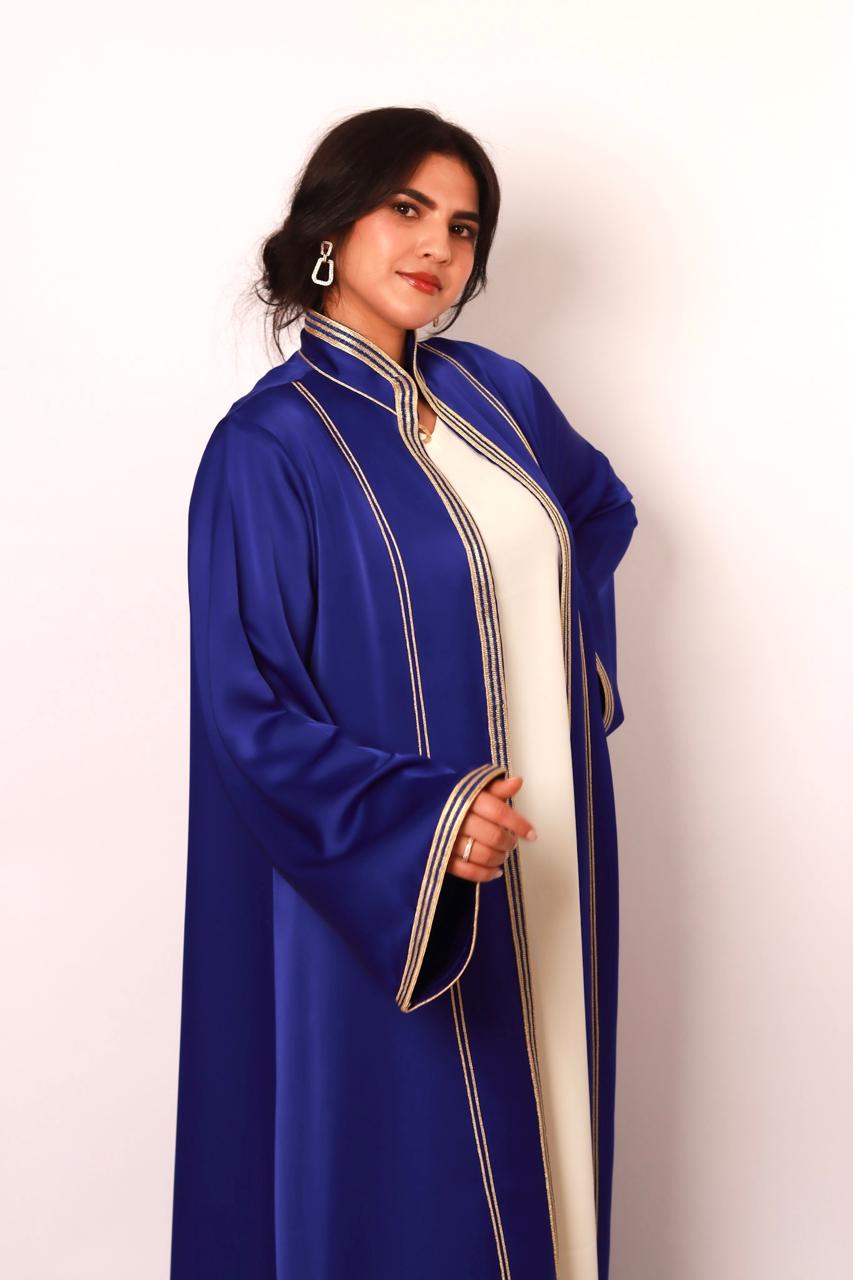 Kimono Drap de Soie Bleu Royal