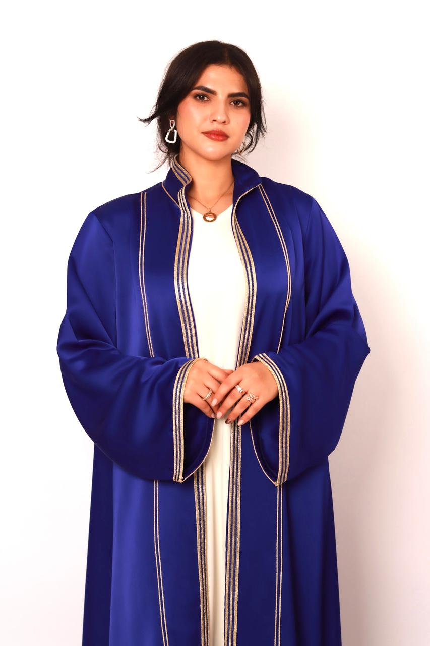 Kimono Drap de Soie Bleu Royal