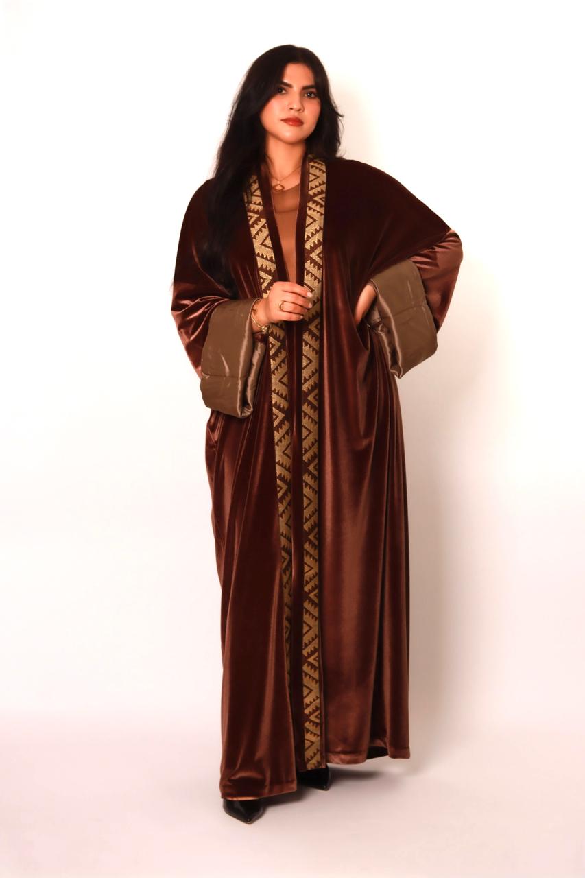 Kimono Velours Majesté Marron