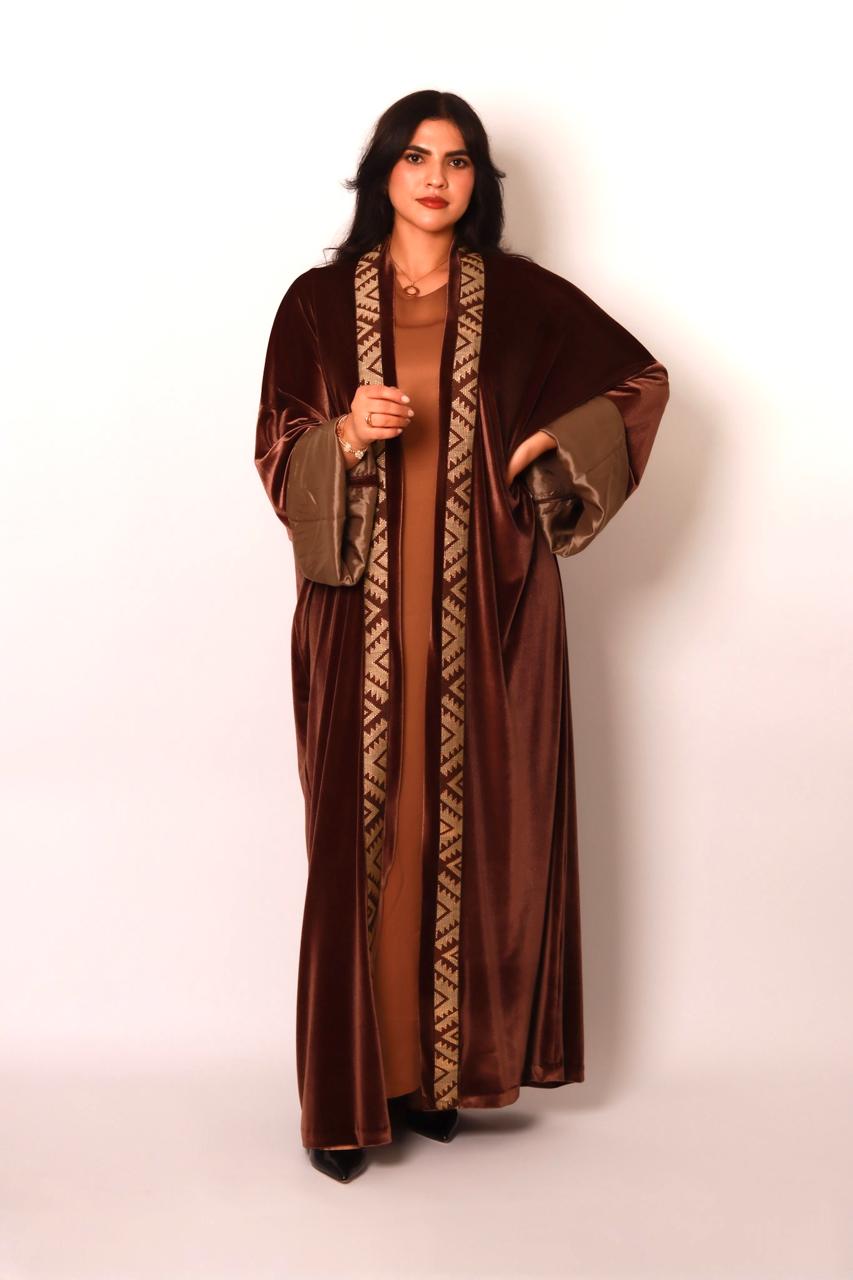 Kimono Velours Majesté Marron