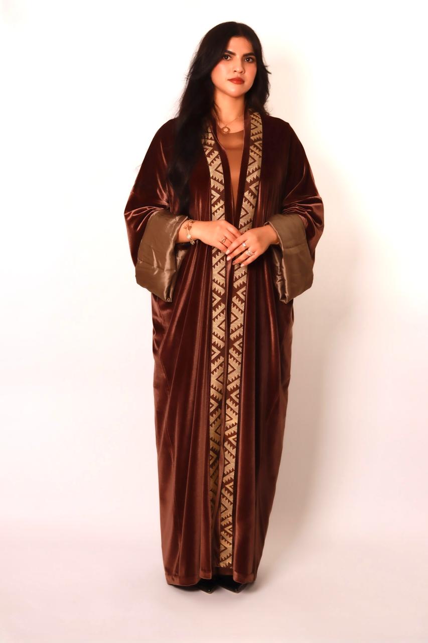 Kimono Velours Majesté Marron