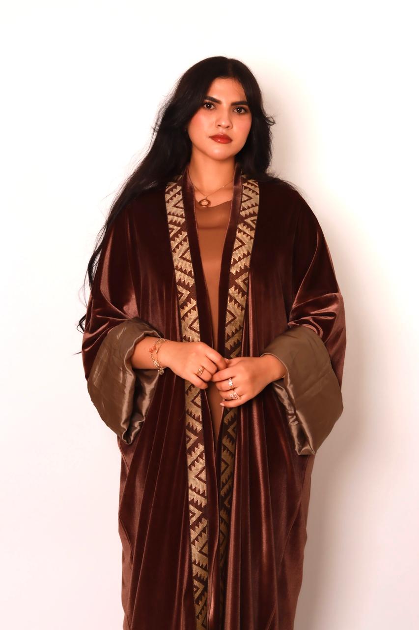 Kimono Velours Majesté Marron