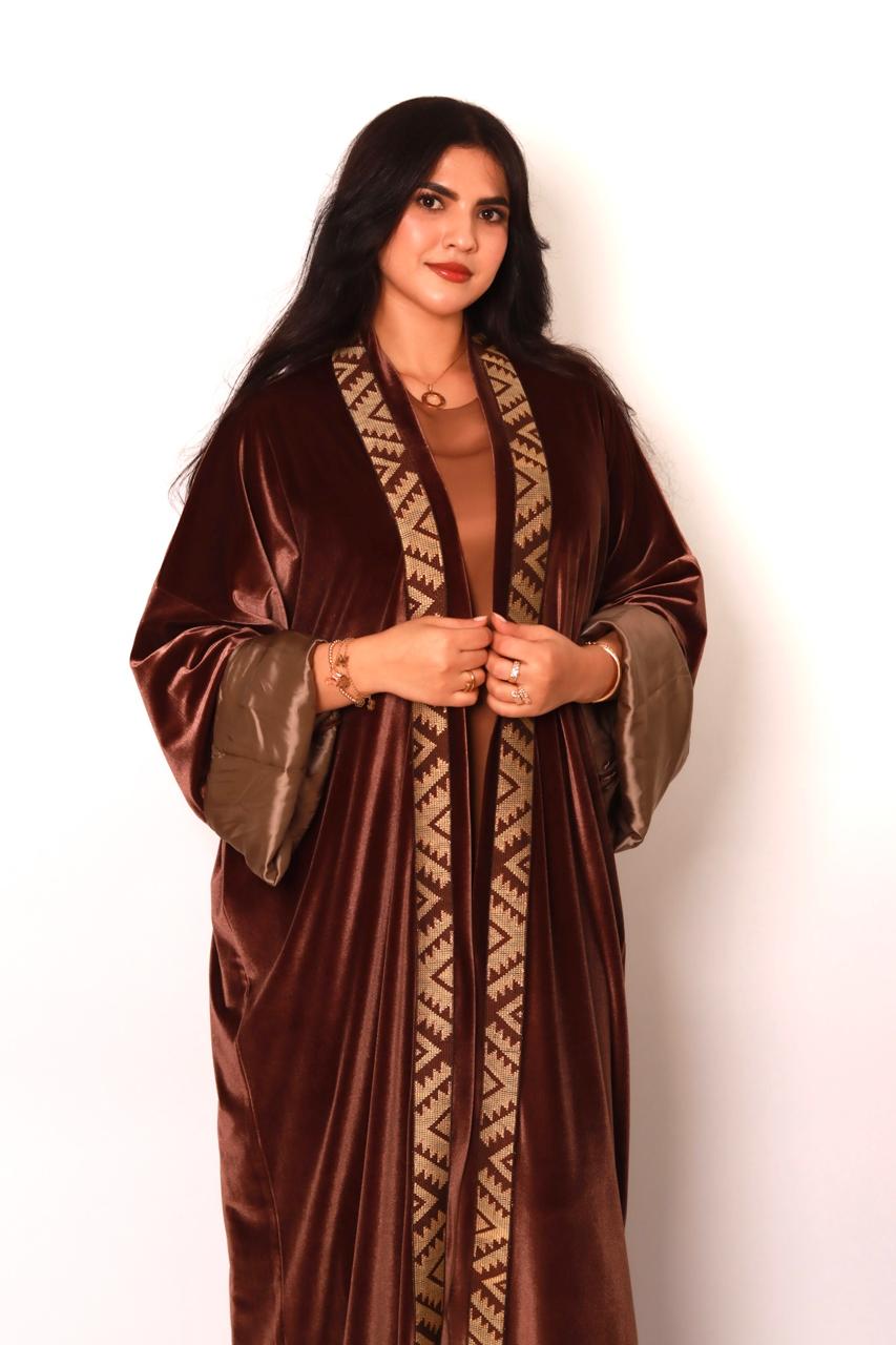 Kimono Velours Majesté Marron